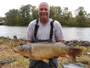 Duke Strache with one of his Big 4 Carp. Strache and Virginia released several 20 pounders during day 2 of competition which did not improve their Big 4 to that point.