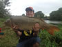 Caleb Kohler with a 22+ lb common caught during the 3rd annual Advanced Strategies Adventures Carp Tournament.