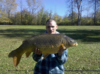 Jamie Godkin caught only one carp during Session 6 of Wild Carp Club, but it was a beauty (27 lb, 13 oz)