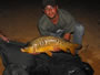 August Wells with the only mirror carp caught during the 2012 Lake Fork Carp & Buffalo Challenge. Lake Fork, TX