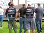 USCARPPRO Staffers Keith Cisney and Josh Snow look on during the opening ceremony of the Lake Fork Carp & Buffalo Challenge. Lake Fork, TX