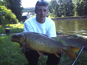 Sean Lehrer's rare Spider Carp caught at Session 1 of the Wild Carp Club, Baldwinsville NY