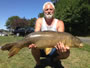 Joe Rinaldo, Jr with a 22.3 lb common from Session 1 in Fulton, NY.