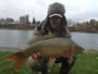 Kent Appleby with a 13.15 lb common caught during session 6 of the '12 Fall season of the Wild Carp Club of Central NY.