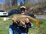 Jamie Godkin with a 13.6 lb common from session 1 of the Wild Carp Club of Central NY.