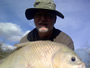 Brian Sherwood with a 12.5 lb smallmouth buffalo caught during session 1 of the '13 season of the Wild Carp Club of Houston