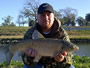 John Bangart with a 7 lb grass carp caught during session 2 of the WIld Carp Club of Houston, TX