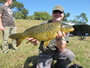 Nick James with a 13.0 lb mirror carp caught during Session 3 of the '12 season of the Wild Carp Club of Houston.