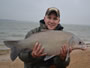 Clayton Lothrop with a smallmouth buffalo caught during Session 1 of the 2013 season of the Wild Carp Club of North Texas.