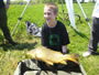 Justin Thomlinson with his first carp of the 2012 Wild Carp Club of Quebec season.