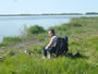 Clode watches the rods during Session 1 of the Wild Carp Club of Quebec.