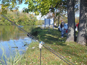 Don Knowles awaits his fish carp of the day during Session 5 of Wild Carp Club