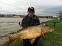 Sean Lehrer with a 21 lb, 9 oz Common Carp caught during Session 5 of the Wild Carp Club of Central NY.