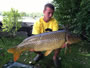 Sean Lehrer with a 26.8 lb common, his first catch of the Fall 2011 season of Wild Carp Club of Central NY.