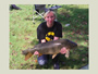 Cori Blake with a 21.3 lb common caught during Session 1 of the Fall 2011 season of Wild Carp Club of Central NY.