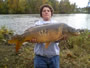 Matt Delosh with a 22.12 lb mirror carp, the largest of the Wild Carp Fall Qualifier thus far.