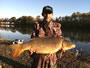 Ioan Iacob with a 21.11 lb common caught during day 2 of the Wild Carp Fall Qualifier.