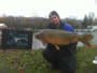 Steve Bailey (peg 16B) with 29.14 lb common caught during day 2 of the Wild Carp Fall Qualifier.