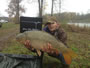 Scott Russell with a 25.12 lb common caught during day 2 of the '12 Wild Carp Fall Qualifier.