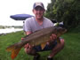 Josh Carnright with an 11 lb, 6 oz common caught during the August 13 Shootout in Fulton, NY