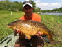 Istvan Gyori with a 13 lb mirror from the Total Weight Challenge.