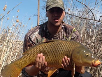 Wild Carp Club of Ontario Director Chris Kotyk is always looking forward to catching carp with fellow club members